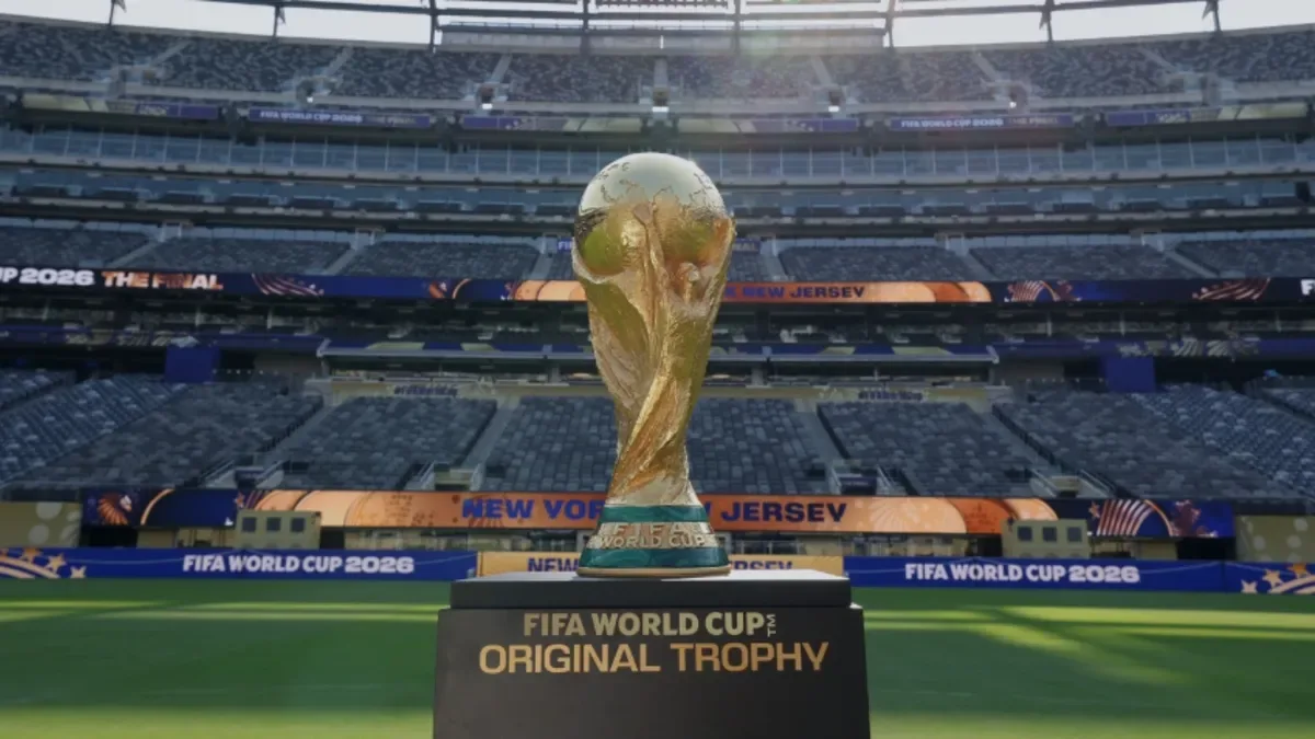 Estadio lleno con hinchas durante la final del Mundial 2026